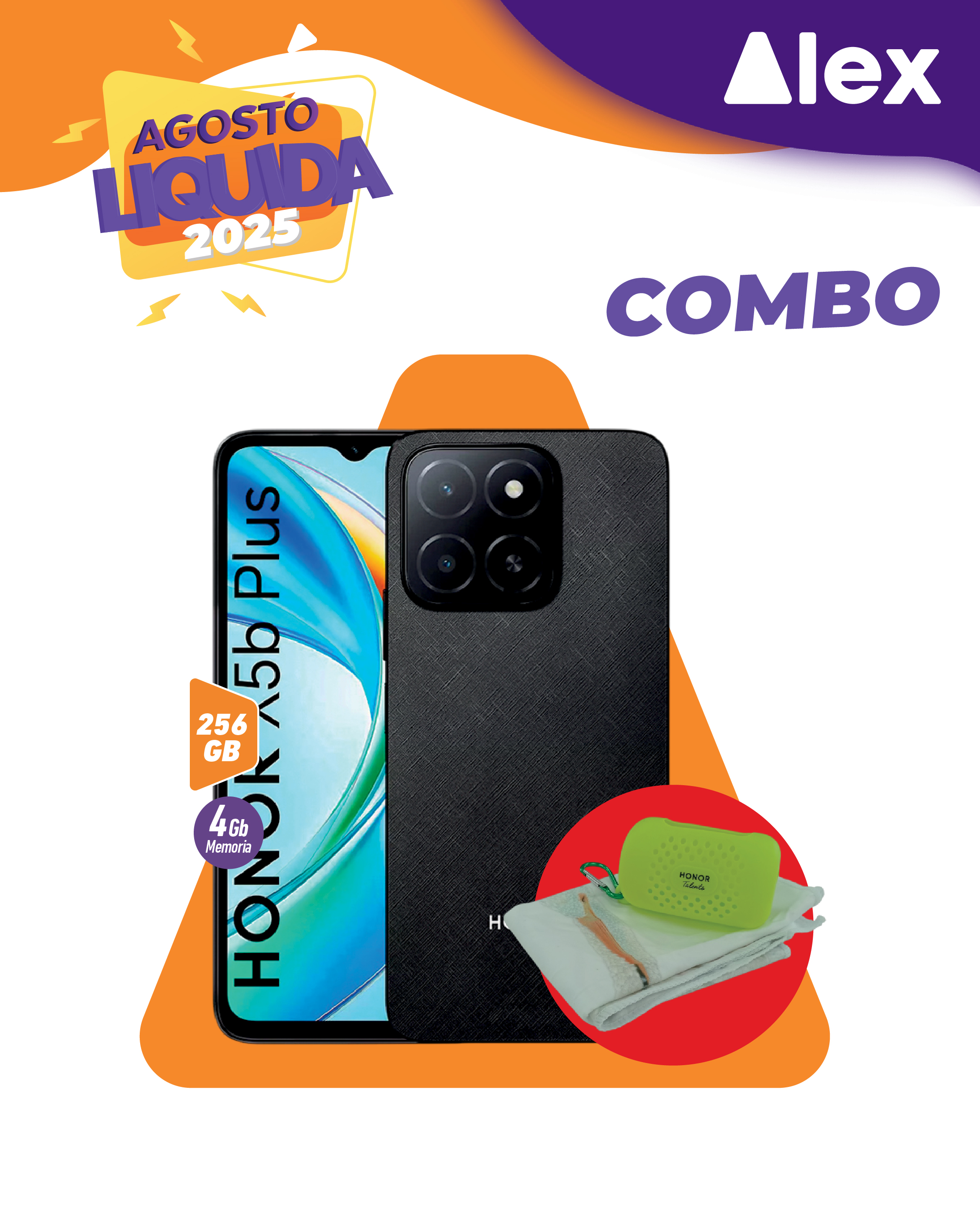 CELULAR HONOR X5B PLUS 4/256