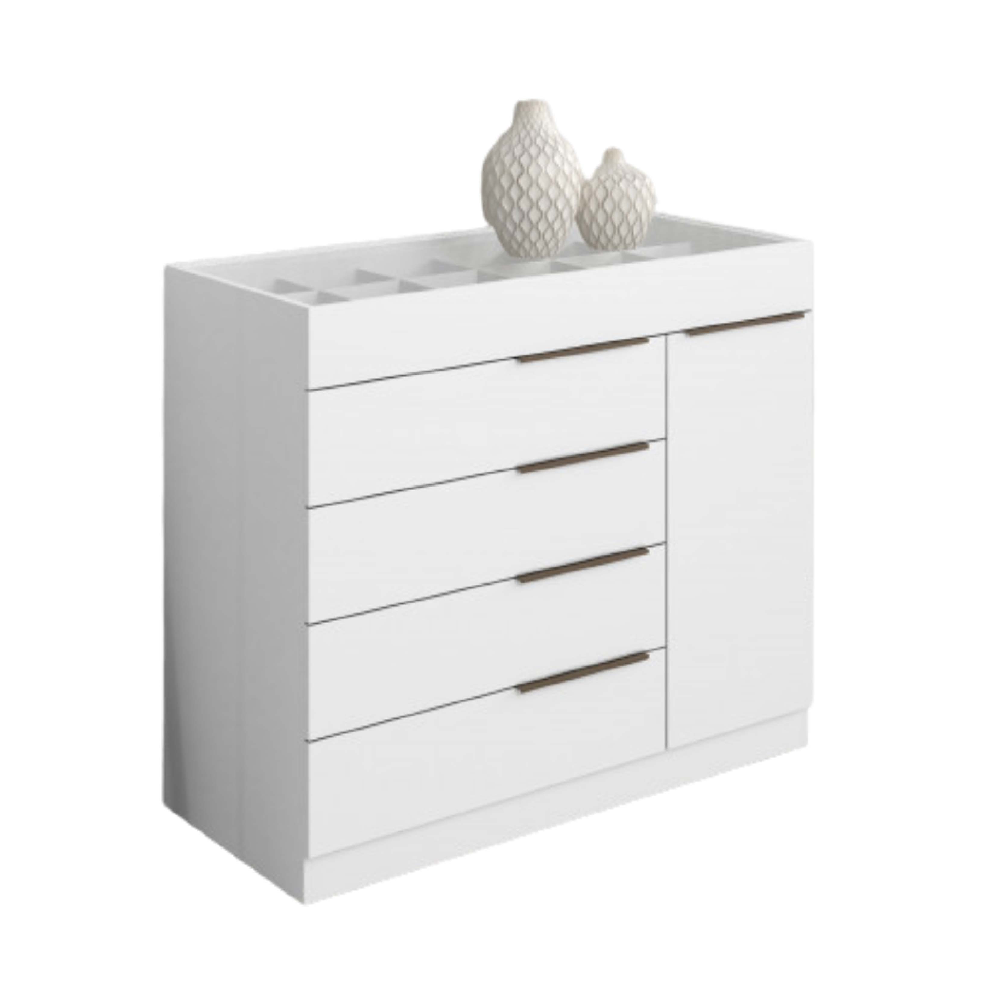 COMODA NOBILE SEVILLA 5C/1P BLANCO