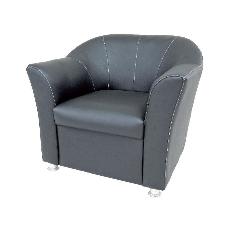 POLTRONA NOBILE CRISTAL 310 NEGRO CUERINA