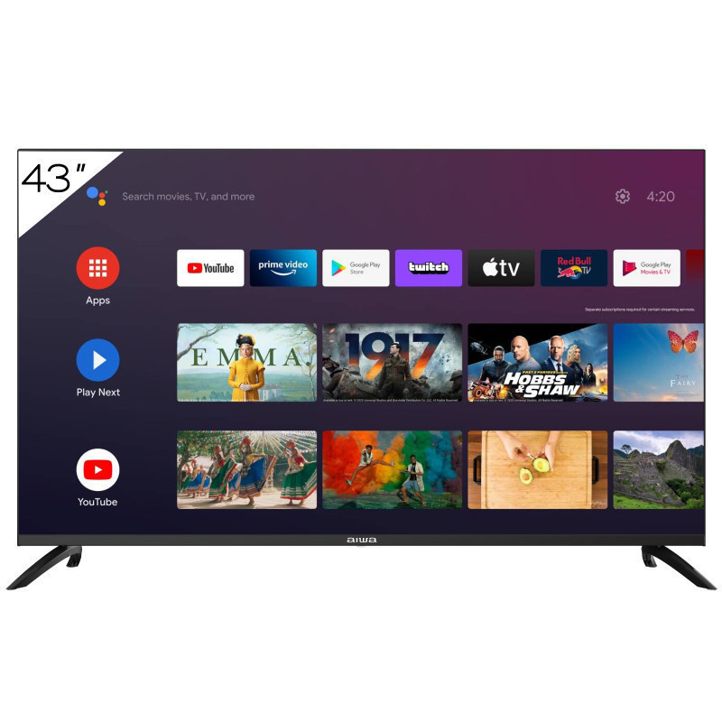 Televisor Aiwa AW-43B4SMFL de 43 pulgadas con Google TV