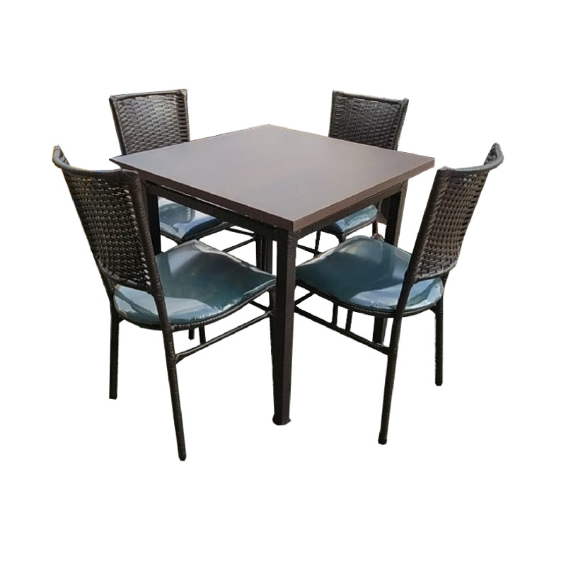 JUEGO DE COMEDOR IRIS 4SIILAS +1MESA CUADRADA