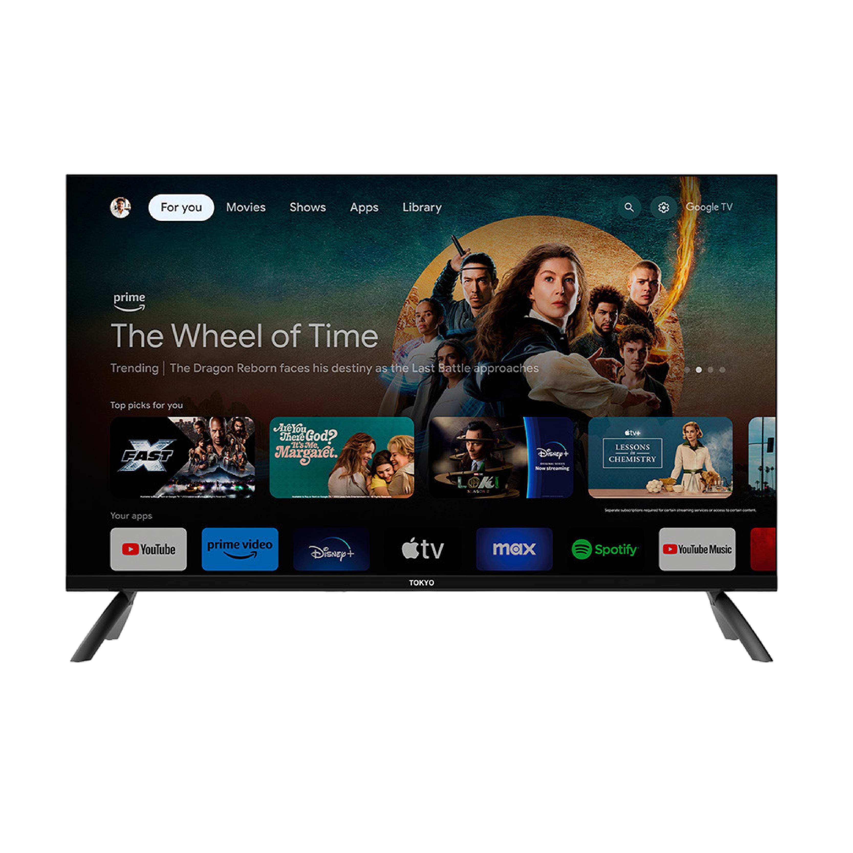 TV TOKYO LED 43" SMART GOOGLE TV HD CHROMECAST